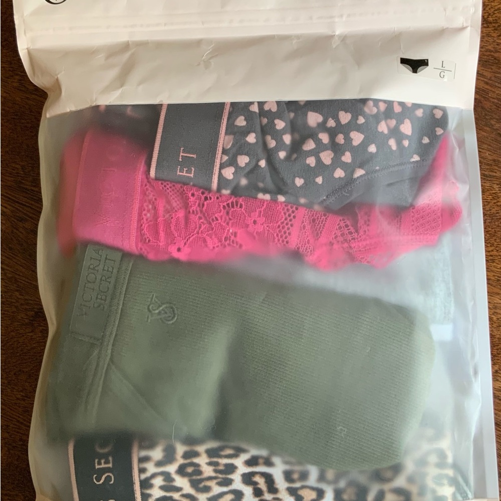 Victoria's Secret Pink and Green Panty Collection